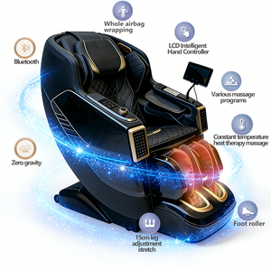 Zhipin Luxury 3D Dual Core Track Portable Foldable Airbag Heat <b>Zero</b> <b>Gravity</b> Shiatsu <b>Chair</b> Home Use - Product Image 2