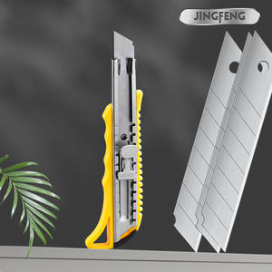 Couteau utilitaire Jingfeng 16 cm, lame en acier 45, manche jaune, outil de découpe de papier peint, modèle 6898 - Product Image 1