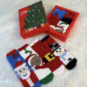 Chaussettes d'hiver chaudes <span class=keywords><strong>de</strong></span> Noël 2025 en gros pour hommes et femmes, chaussettes <span class=keywords><strong>de</strong></span> sport festives colorées, emballage personnalisé, boîte cadeau - Product Image 2