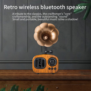 Cyboris <span class=keywords><strong>AS90</strong></span>เรโทรไร้สายสำหรับ5.3ลำโพงมินิ Boombox แบบพกพาวิทยุ FM ดิสก์ U สำหรับการ์ด AUX แบตเตอรี่1500mAh ของขวัญ - Product Image 2