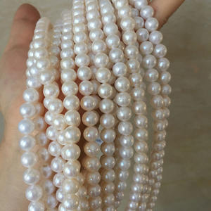 Dây ngọc trai nước ngọt 100% tự nhiên, 7mm, chất lượng AA+, hình tròn hoàn hảo, bán buôn, ngọc trai tự nhiên có một số khuyết điểm - Product Image 6