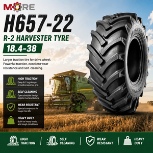 ยางรถเกี่ยวข้าว 18.4-38 12PR R-2 81 มม. ลายดอกยางลึกพิเศษ สำหรับรถเกี่ยวข้าวและงานในนาข้าว - Product Image 1