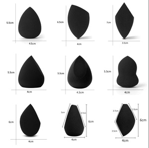 FEIYAN spons rias Blender kosmetik hitam Nude kecantikan Super lembut dan kualitas Super dengan paket produksi OEM - Product Image 6
