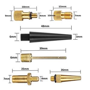 Kit d'adaptateurs de valve de vélo, 21 pièces, en cuivre et plastique, pour réparation de chambre à air, pour gonfleur de pneus SV AV DV - Product Image 3