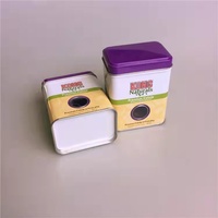 Boîte en fer blanc pour aliments pour animaux de compagnie (chiens, chats, poissons), emballage scellé, impression brillante, fenêtre, écologique, pour chocolat et chewing-gum