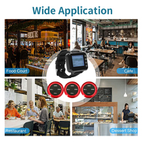 Chine Usine 433 Pager Restaurant Serveur Système D'appel Numéro De Table Vibration Cloche Service Montre Horloge avec Commande Buzzer Dispositif