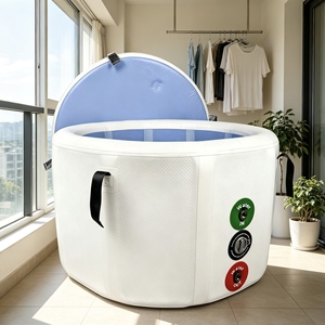 Sauna gonflable isolé pour une personne, bain froid et jacuzzi combinés, pour le bien-être à domicile, baignoire de bain de glace - Product Image 1