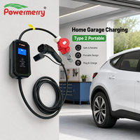 Chargeur EV portable 11 kW 16 A Type 2, utilisation domestique, design étanche IP67, nouveau, sûr