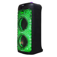 Caja de Karaoke LED RGB al por Mayor, Recargable, con Guitarra Activa, Audio Profesional de 80W, Inalámbrica 5.0, con Micrófono y Altavoces Integrados