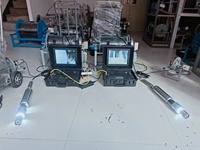 Cámara de inspección de pozos subterráneos de 360 grados, equipo de escaneo de agua para pozos profundos de 1000m con cámara dual, cámara para sondeos.