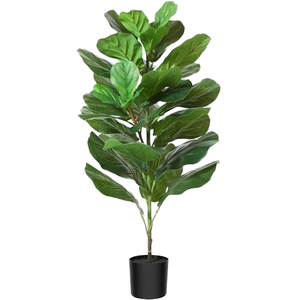 2024 뜨거운 판매 인공 식물 ficus Pandurata 냄비와 핸스 나무 - Product Image 1