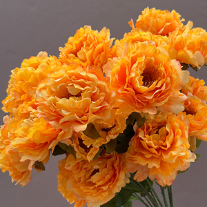 Collection de <span class=keywords><strong>fleurs</strong></span> artificielles orange, idéales pour les arrangements de mariage et la décoration intérieure DIY, matériaux floraux pour la vente en gros - Product Image 3