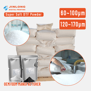 JINLONG Premium trasferimento di calore morbido 500g 1kg colla Hotmelt adesivo Hot Melt bianco TPU DTF polvere per stampante DTF - Product Image 1