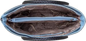 Sacs fourre-tout surdimensionnés en cuir PU uni pour femmes, résistants à l'eau, avec fermeture éclair et logo personnalisé - Product Image 6