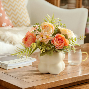 Flores artificiales, plantas artificiales en maceta, decoraciones para sala <span class=keywords><strong>de</strong></span> estar y comedor, flores artificiales y plantas verdes - Product Image 5