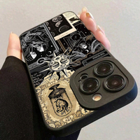 Funda Protectora para Teléfono Móvil con Diseño de Calavera, Sol y Luna, Impresión de Pupilas, TPU Antigolpes, para iPhone 11 12 13 14 15 16, Venta al Por Mayor de Fábrica