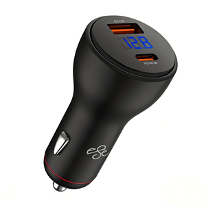 Chargeur de voiture en métal USB-C+USB-A PD100W ultra-rapide, compatible avec Huawei, Xiaomi, Samsung, <span class=keywords><strong>iPhone</strong></span>, directement de l'usine - Product Image 1