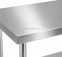 Meja Kerja Peralatan Restoran Terbaru Laris Manis, Meja Stainless Steel Komersial