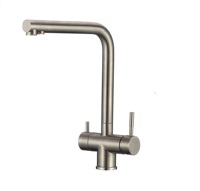 Robinet d'eau potable en acier inoxydable sans plomb, robinet de cuisine 3 voies, filtre purificateur d'eau, robinet d'eau