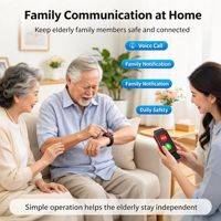 Montre connectée d'urgence S3 Senior, localisateur GPS SOS à un bouton, étanche IP67, montre de sécurité pour personnes âgées, pour les soins familiaux