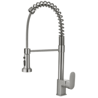 Évier de cuisine tout en cuivre, bac à légumes, robinet de douche, robinet extensible à ressort, robinet brossé, fabricant de salle de bain