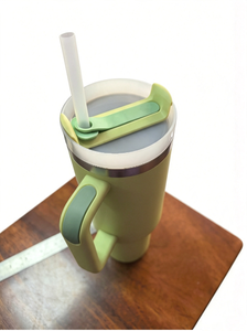 40oz Stainless Steel Portable Handgrip Tumbler with 6-12hr Thermal Insulation for <b>Hot</b>/Cold <b>Drinks</b> for Parties - Product Image 4