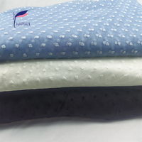 Tissu en maille floquée 100% polyester avec motif floral floqué pour vêtements de danse pour filles, utilisation de rideaux - Respirant double face