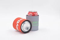 Porte-canettes auto-roulant en néoprène isolé pour canettes de bière de 330 ml et 500 ml, idéal pour pique-niques en extérieur et fêtes estivales
