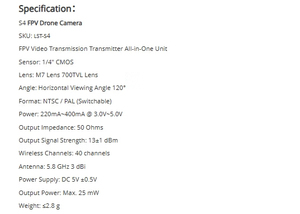 โมดูลส่งสัญญาณวิดีโอ LST‑S4 ปรับกำลังไฟได้ การส่งสัญญาณไร้สายระยะไกลสำหรับงานสำรวจทางอากาศในอุตสาหกรรม ชิ้นส่วน DIY - Product Image 6