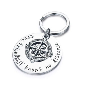 Tự làm thép không gỉ vòng móc khóa kim loại với logo <span class=keywords><strong>laser</strong></span> tốt nhất <span class=keywords><strong>Keychain</strong></span> Quà Tặng - Product Image 1