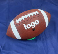 Ballon de football américain officiel taille 9 en cuir composite PU avec logo personnalisé pour le jeu