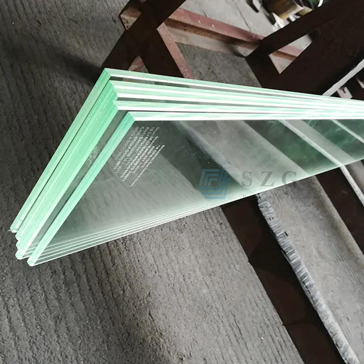 China manufacturers ultra extra clear low iron 6mm flat plain colorless fully tempered toughened float esg glass panel price