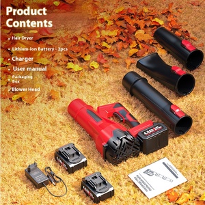 For21V Déesse électrique sans fil Sèche-cheveux à feuilles portables <span class=keywords><strong>Souffleur</strong></span> d'air sans brosse pour cour/usage domestique de qualité industrielle - Product Image 4