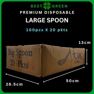 Cuchara de plástico desechable | Cuchara china, cuchara grande | Grado alimenticio | Ligero | Resistente al calor | Para servicio de catering y comida - Product Image 5