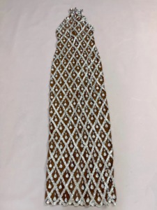 Sexy Funkelndes Diamant-Strass Ärmelloses Langes Empire-Taille Kleid Elegantes Mesh-Abendkleid für Hochzeit, Abschlussball und Geburtstag - Product Image 2