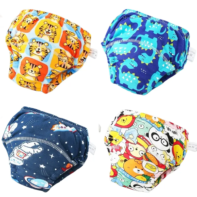 Baby Ecological Diapers Underwear Girl Nappy Learning Panties Children Washable Reusable Cloth Diapers Potty training pants