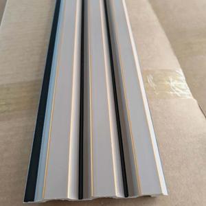 Panneau mural en PS BingJie au design <span class=keywords><strong>simple</strong></span>, matériau de décoration, lamelles couleur charbon - Product Image 5