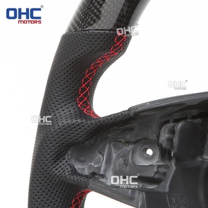 Volant en fibre de carbone véritable pour Mercedes-Benz W205 <span class=keywords><strong>AMG</strong></span> C63 GLS CLA GLE 2016 2017 avec vibration (sans chauffage) - En stock aux États-Unis - Product Image 3