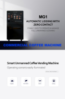 Máquina Expendedora de Café para Gimnasio, Dispensador de Bebidas Multi-Sabor, con Pantalla Táctil, Wi-Fi y Pago con Tarjeta de Crédito/Monedas