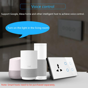 Shinelite 147*86 Mét Kích thước nhà Máy Giá Chất lượng cao thông minh Wifi cảm ứng 4 gang <span class=keywords><strong>switch</strong></span> & phổ ổ cắm - Product Image 6