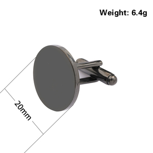 Thép không gỉ gương đánh bóng Laser tròn khắc vật liệu trống Khuy măng sét và đinh tán Nút Áo Sơ Mi Nam tối giản - Product Image 2