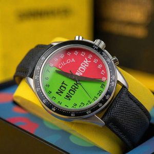 Montre ronde de couleur pastèque CILOA pour hommes, de haute qualité, élégante, étanche, cadeau de luxe léger, montre à quartz pour hommes - Product Image 1