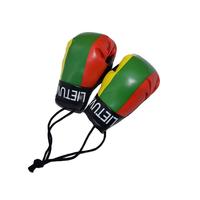 Porte-clés Gant de Boxe de Simulation avec Grand Pendentif Drapeau, Logo Personnalisé, Ornement Suspendu pour Voiture et Sac, Accessoires de Porte-clés