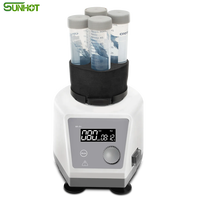 Mezclador de Laboratorio SUNHOT MX-S+ Personalizable, Motor DC sin Escobillas, Control Táctil, 100-3000 rpm, Pantalla LCD, Amplitud de 4 mm, IP21