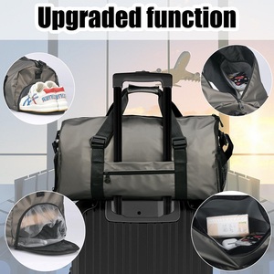 Bolsas de Viaje Deportivas Baratas al por Mayor, con Logotipo Personalizado, Bolsillos Laterales de Malla, Correa de Mano, Tipo Duffel - Product Image 4