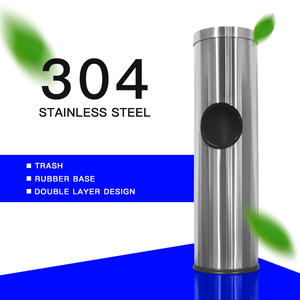 Moderno Cestino per Rifiuti in Acciaio Inox da Pavimento con <span class=keywords><strong>Dispenser</strong></span> per <span class=keywords><strong>Salviette</strong></span> Umidificate e Igienizzante Mani per Bagno - Product Image 4