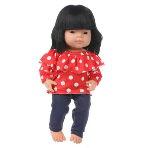 Ropa de muñeca de moda para ropa de muñeca de bebé de 15/16 pulgadas, conjunto de ropa de muñeca de bebé de Material elástico de algodón personalizado
