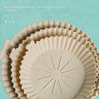 Revêtements en silicone réutilisables pour friteuse à air, moules de cuisson ronds pour friteuse à air, outils de cuisine, plateau de cuisson, accessoires pour friteuse à air