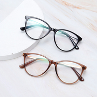 Montures de lunettes œil-de-chat en alliage TR anti-lumière bleue avec verres en acrylique, légères, pour hommes et femmes, dorées, certifiées CE