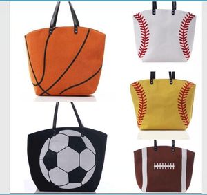 Vente en gros monogramme Sac de voyage de plage Baseball Football Basketball Softball Sport Poignée en cuir Sac <span class=keywords><strong>fourre</strong></span>-tout de sport - Product Image 4
